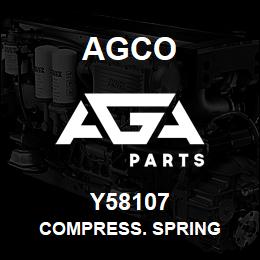 Y58107 Agco COMPRESS. SPRING | AGA Parts