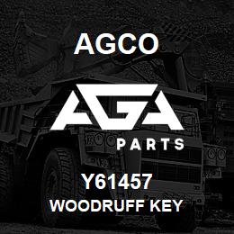 Y61457 Agco WOODRUFF KEY | AGA Parts