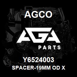 Y6524003 Agco SPACER-19MM OD X | AGA Parts