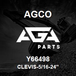 Y66498 Agco CLEVIS-5/16-24" | AGA Parts