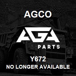 Y672 Agco NO LONGER AVAILABLE | AGA Parts