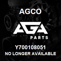 Y700108051 Agco NO LONGER AVAILABLE | AGA Parts