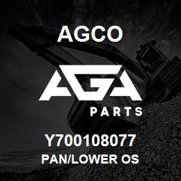 Y700108077 Agco PAN/LOWER OS | AGA Parts