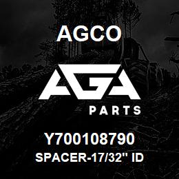 Y700108790 Agco SPACER-17/32" ID | AGA Parts