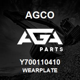 Y700110410 Agco WEARPLATE | AGA Parts