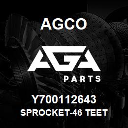 Y700112643 Agco SPROCKET-46 TEET | AGA Parts