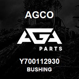 Y700112930 Agco BUSHING | AGA Parts