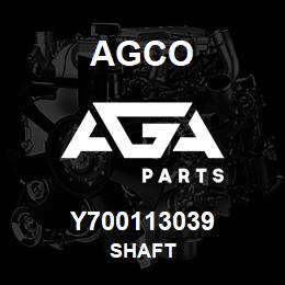 Y700113039 Agco SHAFT | AGA Parts