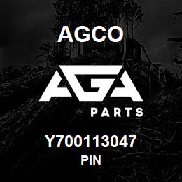 Y700113047 Agco PIN | AGA Parts