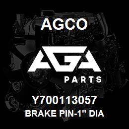 Y700113057 Agco BRAKE PIN-1" DIA | AGA Parts