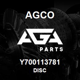 Y700113781 Agco DISC | AGA Parts