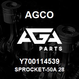 Y700114539 Agco SPROCKET-50A 28 | AGA Parts