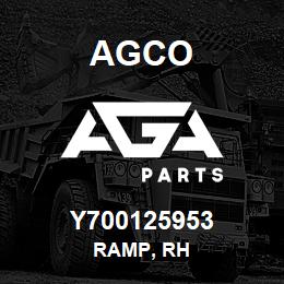 Y700125953 Agco RAMP, RH | AGA Parts