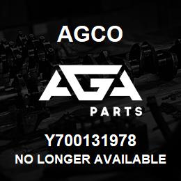 Y700131978 Agco NO LONGER AVAILABLE | AGA Parts