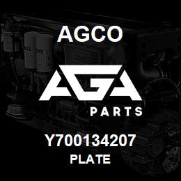 Y700134207 Agco PLATE | AGA Parts