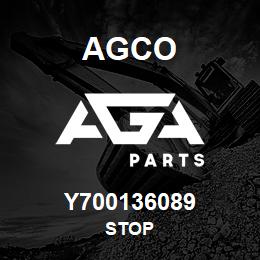 Y700136089 Agco STOP | AGA Parts