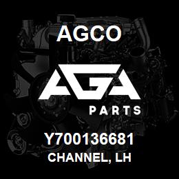 Y700136681 Agco CHANNEL, LH | AGA Parts