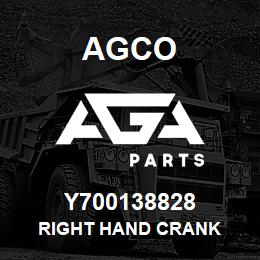 Y700138828 Agco RIGHT HAND CRANK | AGA Parts