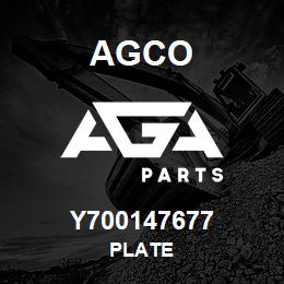 Y700147677 Agco PLATE | AGA Parts