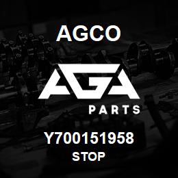 Y700151958 Agco STOP | AGA Parts