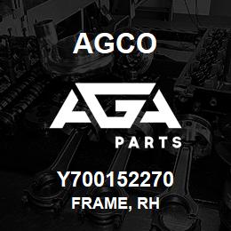 Y700152270 Agco FRAME, RH | AGA Parts