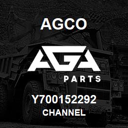 Y700152292 Agco CHANNEL | AGA Parts