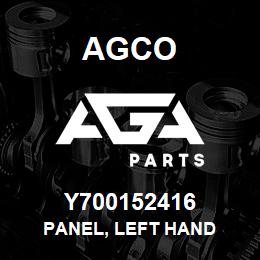 Y700152416 Agco PANEL, LEFT HAND | AGA Parts