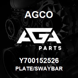 Y700152526 Agco PLATE/SWAYBAR | AGA Parts