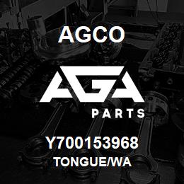 Y700153968 Agco TONGUE/WA | AGA Parts