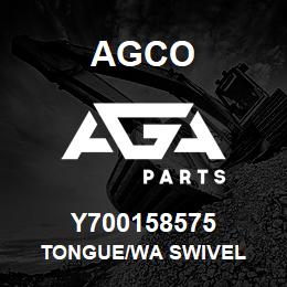 Y700158575 Agco TONGUE/WA SWIVEL | AGA Parts