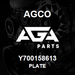 Y700158613 Agco PLATE | AGA Parts