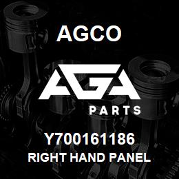 Y700161186 Agco RIGHT HAND PANEL | AGA Parts