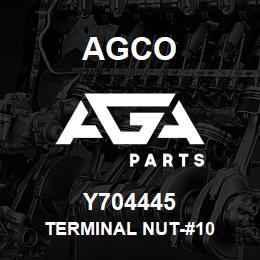 Y704445 Agco TERMINAL NUT-#10 | AGA Parts