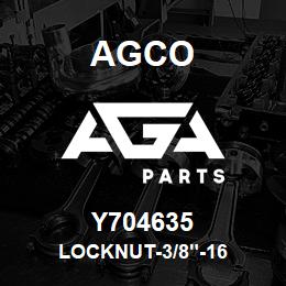 Y704635 Agco LOCKNUT-3/8"-16 | AGA Parts