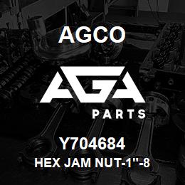 Y704684 Agco HEX JAM NUT-1"-8 | AGA Parts