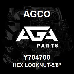 Y704700 Agco HEX LOCKNUT-5/8" | AGA Parts