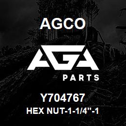 Y704767 Agco HEX NUT-1-1/4"-1 | AGA Parts