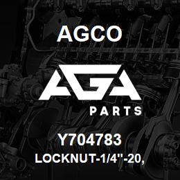 Y704783 Agco LOCKNUT-1/4"-20, | AGA Parts