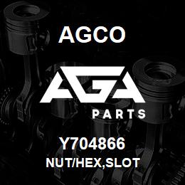 Y704866 Agco NUT/HEX,SLOT | AGA Parts