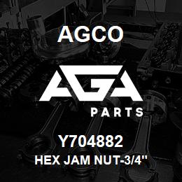 Y704882 Agco HEX JAM NUT-3/4" | AGA Parts