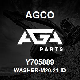 Y705889 Agco WASHER-M20,21 ID | AGA Parts