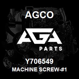 Y706549 Agco MACHINE SCREW-#1 | AGA Parts