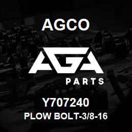 Y707240 Agco PLOW BOLT-3/8-16 | AGA Parts