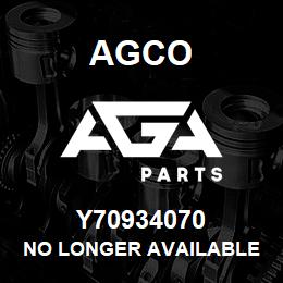 Y70934070 Agco NO LONGER AVAILABLE | AGA Parts