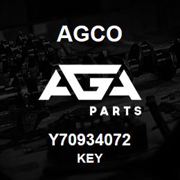 Y70934072 Agco KEY | AGA Parts