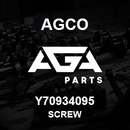 Y70934095 Agco SCREW | AGA Parts