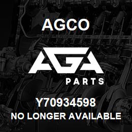 Y70934598 Agco NO LONGER AVAILABLE | AGA Parts