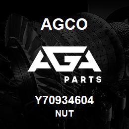 Y70934604 Agco NUT | AGA Parts