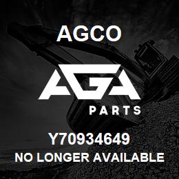 Y70934649 Agco NO LONGER AVAILABLE | AGA Parts