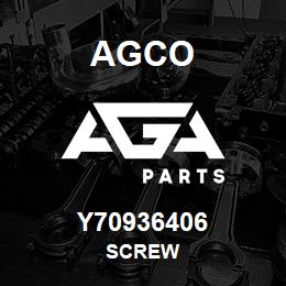 Y70936406 Agco SCREW | AGA Parts